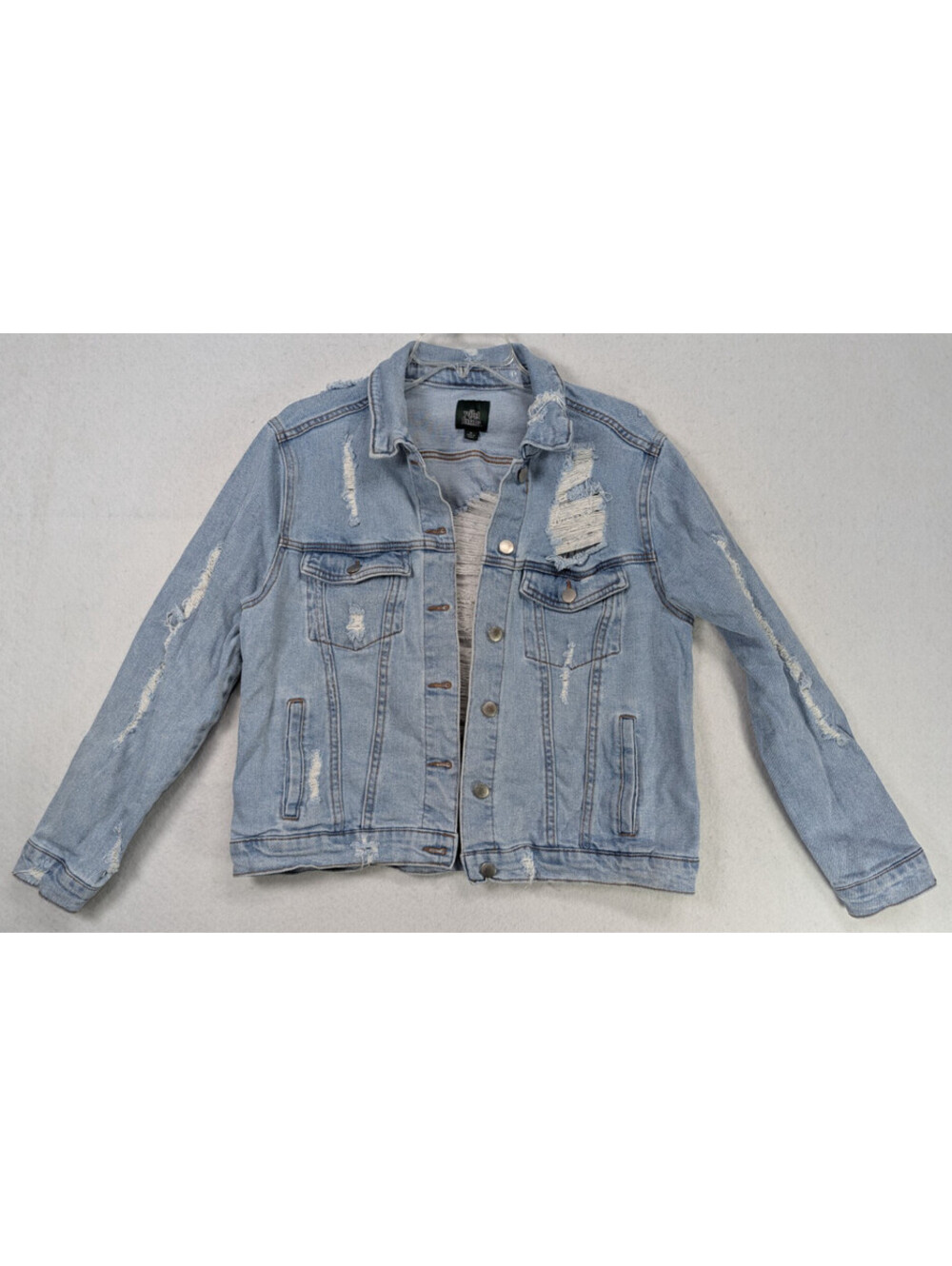 Wild Fable - Distressed Jean Light Blue Denim Jacket - Size M